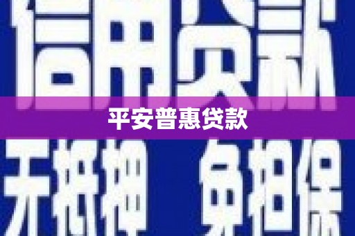 凤翔平安普惠贷款