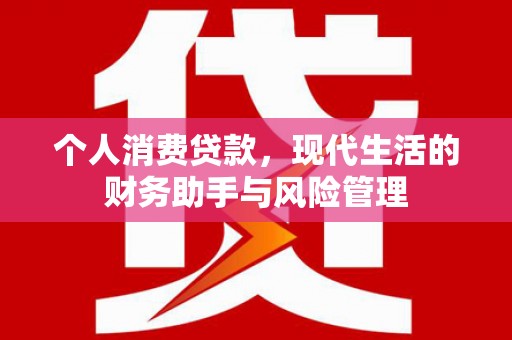 凤翔个人消费贷款，现代生活的财务助手与风险管理